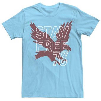 Men's Stay Free 76' Eagle Silhouette Graphic Tee