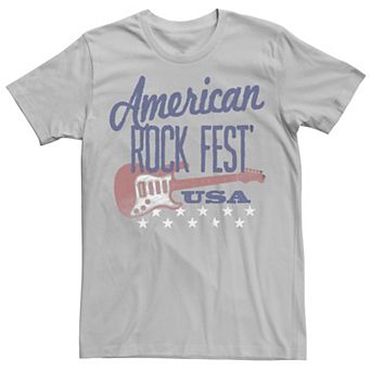 Men's American Rock Fest USA Guitar Stars Graphic Tee