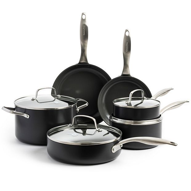 All-Clad HA1 Hard-Anodized Non-Stick 10-Piece Cookware Set +