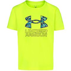 Under armour t shirts kids clearance yellow