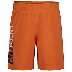 Under Armour Color Block Solid Orange Athletic Shorts Size L - 55