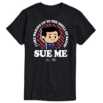 Big & Tall The Office Bacon Sue Me Graphic Tee