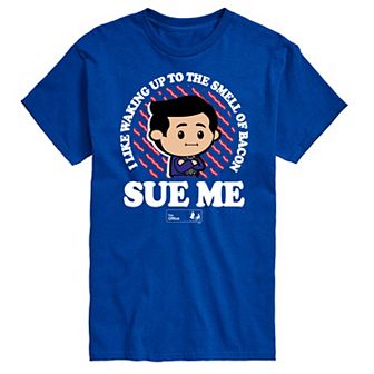 Big & Tall The Office Bacon Sue Me Graphic Tee