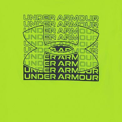 Boys 4-7 Under Armour 2-Piece Tri-Logo Tee & Side-Stripe Shorts Set