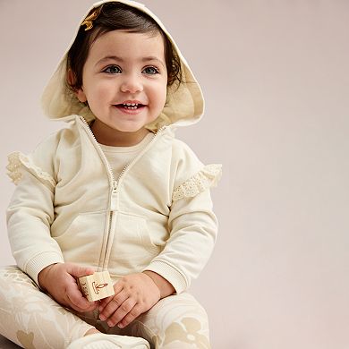 Baby Girl Carter's 3-Piece Ruffle Jacket, Bodysuit & Leggings Set