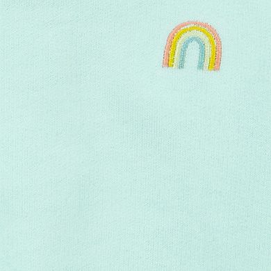Baby Girls Carter's 2-Piece Rainbow Sweatshirt and Shorts Set