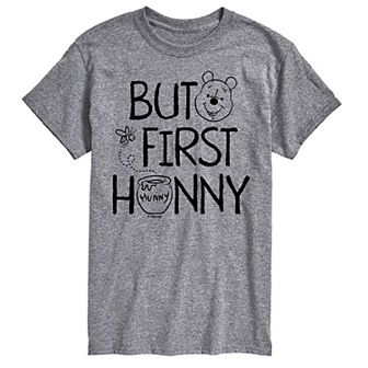Disney's Winnie the Pooh Big & Tall But First Hunny Graphic Tee