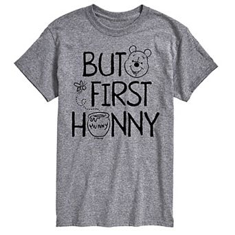 Disney's Winnie the Pooh Big & Tall But First Hunny Graphic Tee