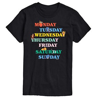 Disney's Winnie the Pooh Big & Tall Days Of The Week Graphic Tee