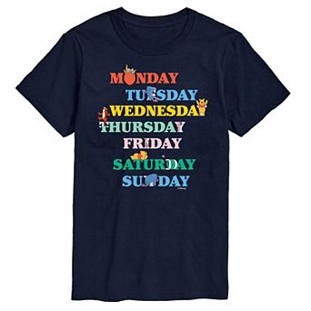 Disney's Winnie the Pooh Big & Tall Days Of The Week Graphic Tee