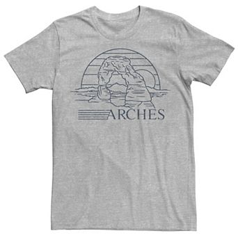 Men's Arches Rock Desert Sunset Graphic Tee