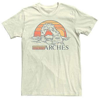 Men's Arches Rock Desert Sunset Graphic Tee