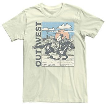 Men's Out West Cowboy Horse Graphic Tee