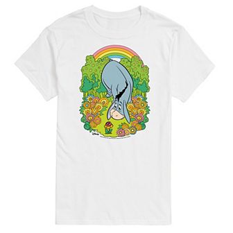 Disney's Winnie the Pooh Big & Tall Eeyore Rainbow Graphic Tee