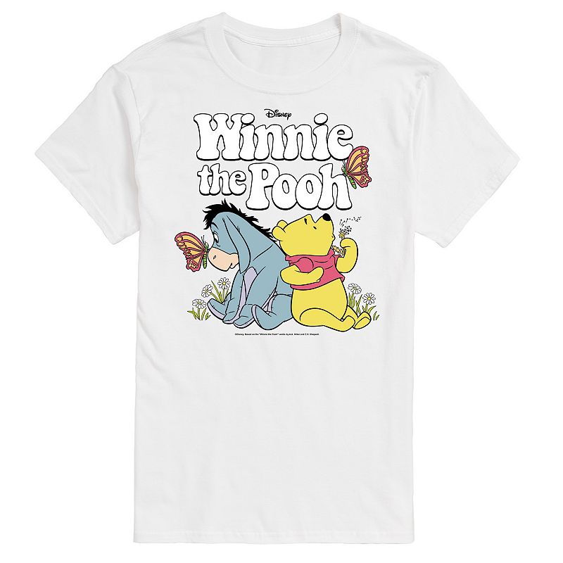 Disney's Winnie the Pooh Big & Tall Retro Characters Graphic Tee, Men's, Size: 3XB, White