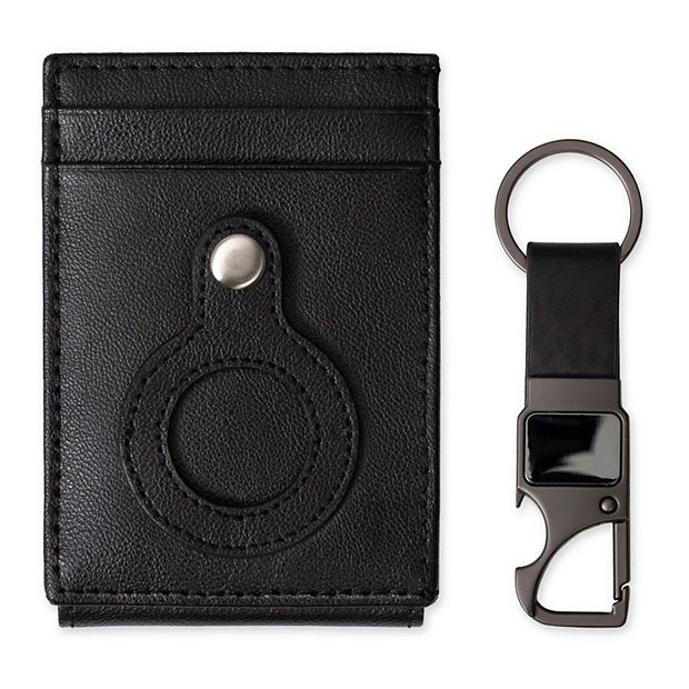 Men s Exact Fit Magnetic Front Pocket Wallet with AirTag Pocket