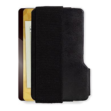 Men's Exact Fit Expandable RFID-Blocking Card Case Wallet and Key Chain Set