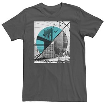 Men's Abstract Flying City Graphic Tee