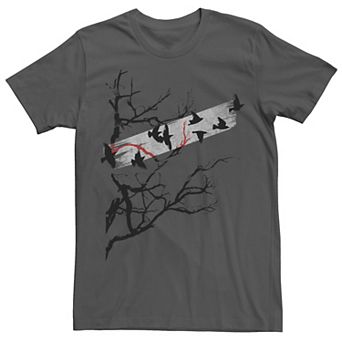 Men's Darkness Flying Birds Graphic Tee