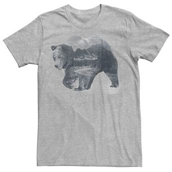 Men's Bear Filled River Landscape Graphic Tee