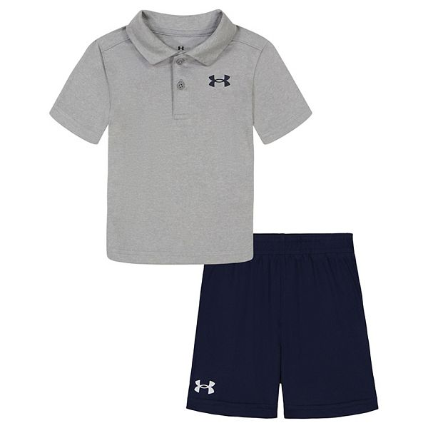 Toddler Boy Under Armour Short Sleeve Polo Shirt & Shorts Set
