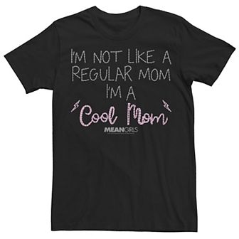 Juniors' Mean Girls I'm A Cool Mom Lightning Text Graphic Tee