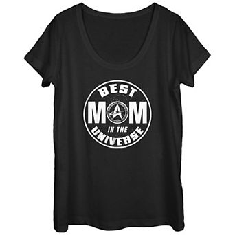 Juniors' Star Trek The Best Mom In The Universe Circle Logo Graphic Tee