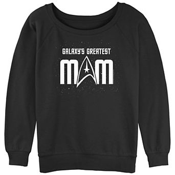 Juniors' Star Trek Galaxy's Greatest Mom Badge Graphic Fleece