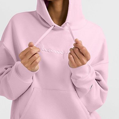 Women's Champion® Powerblend Embroidered Logo Hoodie