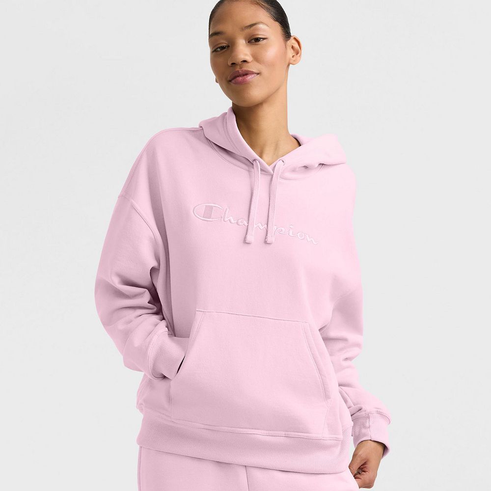 Women's Champion® Powerblend Embroidered Logo Hoodie