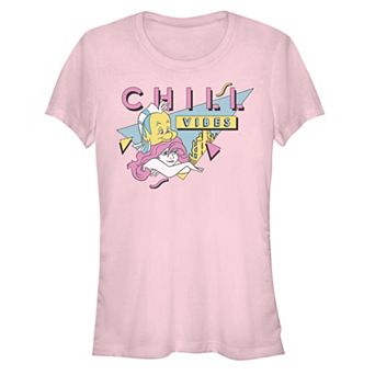 Disney's Juniors' The Little Mermaid 90's Art Style Fitted Tee