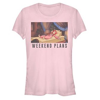 Disney's Juniors' The Little Mermaid Ariel Weekend Plans Meme Fitted Tee