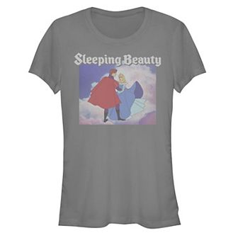 Disney's Juniors' Sleeping Beauty Dancing Portrait Fitted Tee