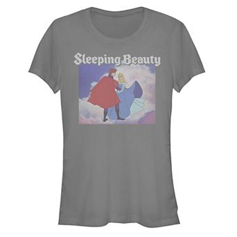 Disney's Juniors' Sleeping Beauty Dancing Portrait Fitted Tee