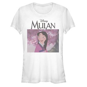 Disney's Juniors' Mulan Movie Poster Picture Fitted Tee
