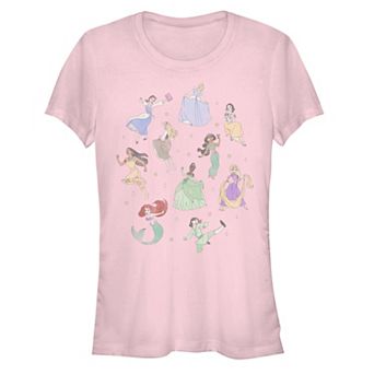 Disney's Juniors' Disney Princesses Group Fitted Tee