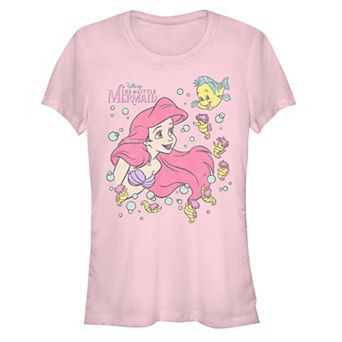 Disney's Juniors' The Little Mermaid Ariel And Friends Fitted Tee