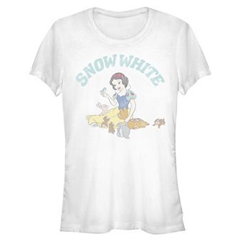 Disney's Juniors' Disney Princesses Woodland Anima Long Sleeve Fitted Tee