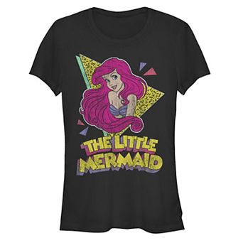 Disney's Juniors' The Little Mermaid Retro Triangle Ariel Fitted Tee