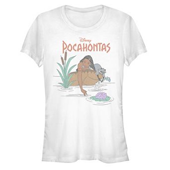 Disney's Juniors' Pocahontas Fishing with Meeko Fitted Tee