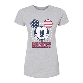 Disney's Mickey Mouse Juniors' USA Ears Fitted Tee