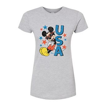 Disney's Mickey Mouse Juniors' Sunglasses USA Fitted Tee