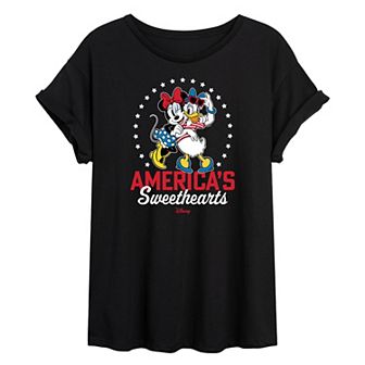 Disney's Juniors' Sweethearts Oversized Tee