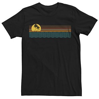 Men's Beach Palm Trees Graphic Tee