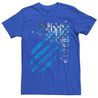 Men's Rustic Nation USA Flag Numbers Graphic Tee
