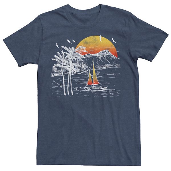 Men's Sailing Beach Resort Graphic Tee