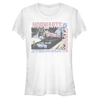 Juniors' Harry Potter All Aboard Hogwarts Express Fitted Tee