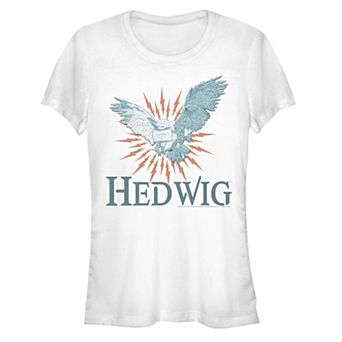 Juniors' Harry Potter Hedwig Mail Delivery Fitted Tee