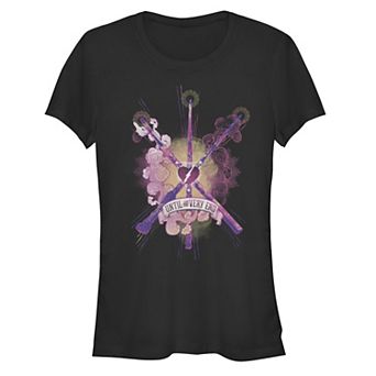 Juniors' Harry Potter Until The Very End Wands Fitted Tee
