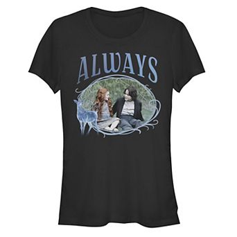 Juniors' Harry Potter Snape & Lily Always Patronus Fitted Tee